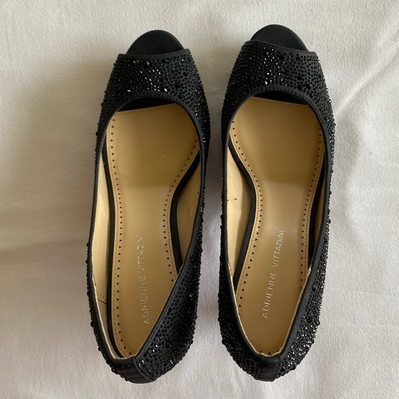 NWT ADRIENNE VITTADINI  GERVIN BLACK HEEL PUMP - Size 10 M - Picture 5 of 7